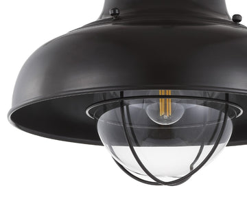 Cameron 13" Metal LED Semi Flush Mount - JONATHAN Y